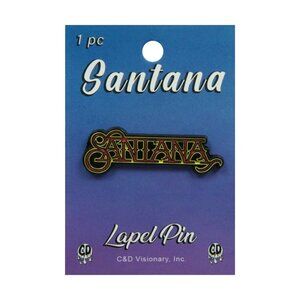 Santana Enamel Pin - Band Logo - 1970s Latin Blues Rock Music Apparel Gift NWT
